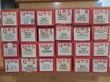 VINTAGE QRS WORD ROLL PIANO PLAYER MUSIC ROLLS LOT OF 24 ROLLS MELODEE SONGS