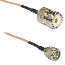 RG316 SO239 UHF Female to MINI UHF MALE RF Cable Rapid-SHIP LOT
