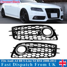 For Audi A4 B8 S-Line S4 Fog Light Grille Cover Honeycomb RS4 Style 2008-2012 UK