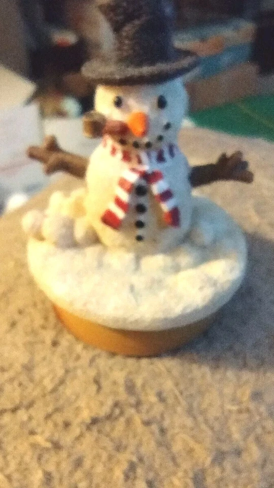 Our America Snowman Teeny Toppers Candle Topper Top Hat Pipe - Image 2 of 4