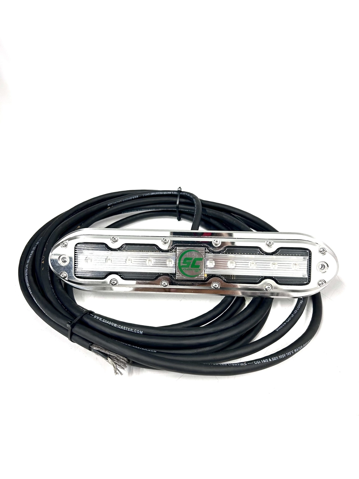 Shadow Caster SCM-10V2-AG, Marine Surface Mount Green Underwater LED Lights 20'