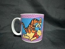 Disney Tigger & Winnie The Pooh Mug Cup Coffee Tea Hot Cocoa Sakura Vintage 1997