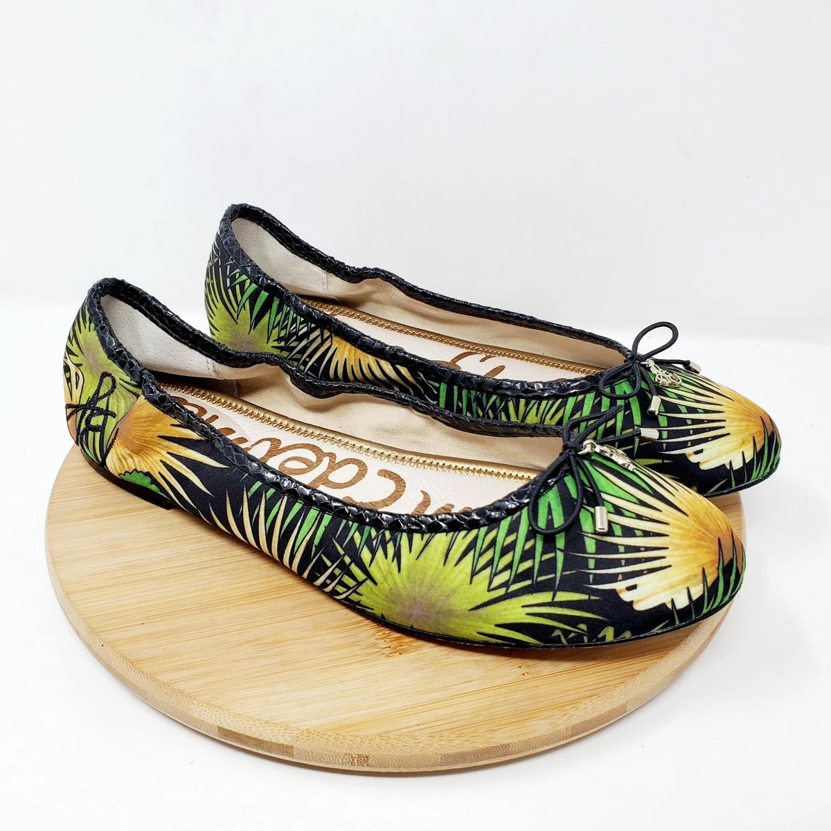 Sam Edelman Ballet Flats Felicia Womens 7 Shoes Tropical Print