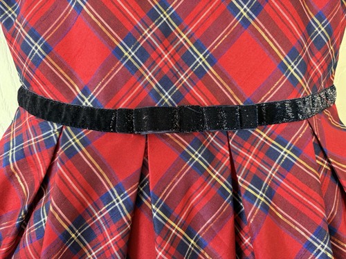 American Girl Red Plaid Truly Me Matching Dress Tulle Slip Pockets Girls Size 8 - Picture 2 of 8