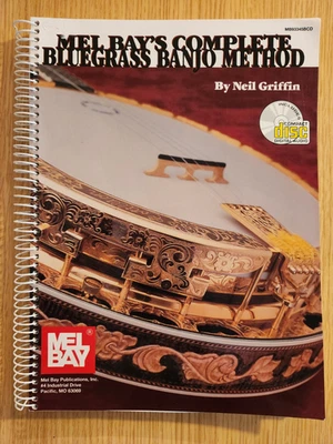 MEL BAYS MÉTHODE BANJO BLUEGRASS COMPLÈTE avec CD - LIVRE TUTOR BANJO - Bon état - Photo 1/4