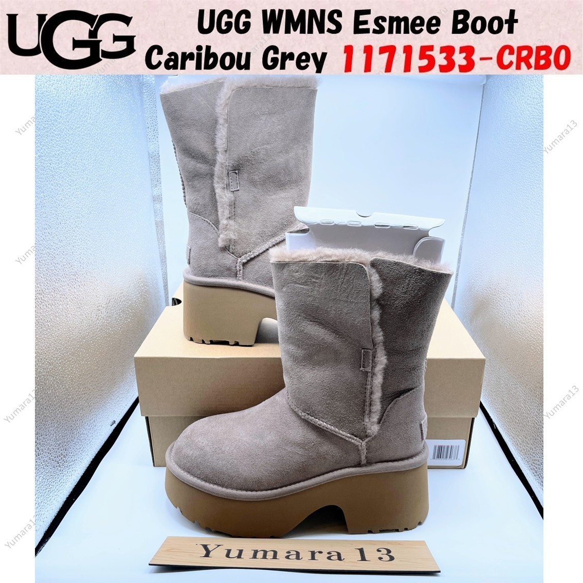 UGG WMNS Esmee Boot Caribou Grey 1171533-CRBO Women's Size | eBay