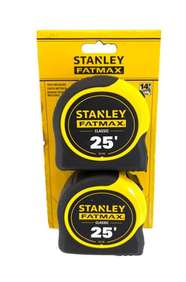 #ad Stanley FATMAX 25 ft Tape Measure 14 ft Reach 2 Pack Model FMHT74038 $39.95