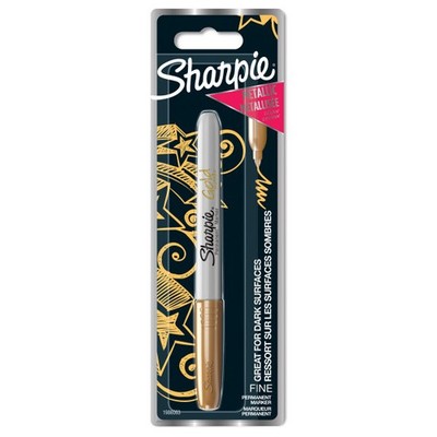 3501179860039 Marker permanentny okrągły złoty Sharpie F  PAPERMATE 1986003 NEWE