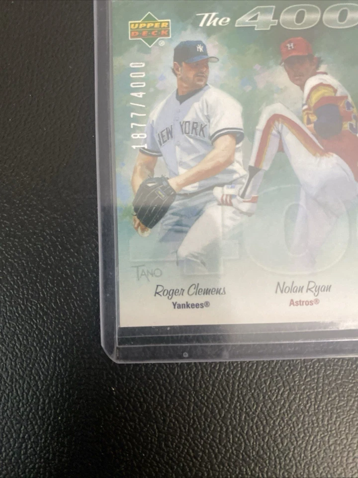 2005 Upper Deck - The 4000-K Club Nolan Ryan, Roger Clemens, Randy Johnson /4000 - Image 4 of 4