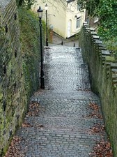 Photo 6x4 Step Hill, Macclesfield One of three stepped ways linking the u c2018