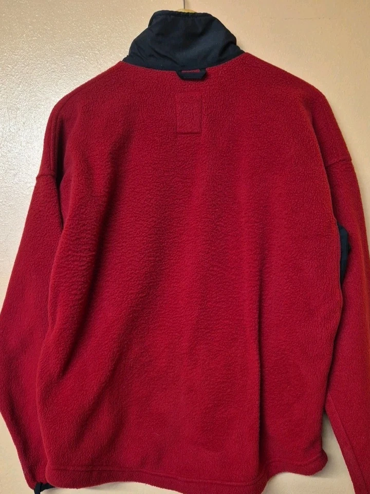 Chaqueta polar Jack Wolfskin Polarsystem vintage cremallera completa roja talla grande Foto 2 de 4