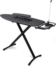 Steel Top Extra Wide Ironing Board with Sleeve Board and Adjustable Iron Rest, L