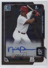 2015 Bowman Draft Chrome Draft Pick Auto Nick Plummer #BCA-NP Auto 11jv