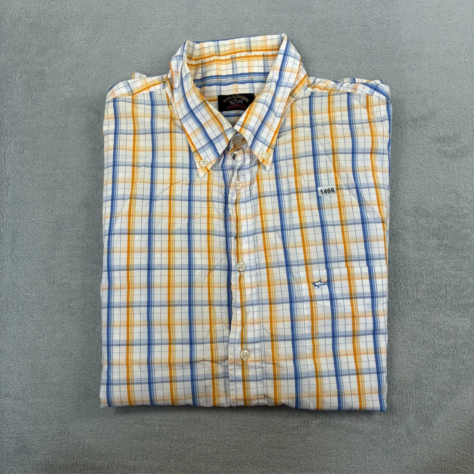 Vintage Paul & Shark Yachting 2000's Check Plaid Size 7 / XXL Button Down Shirt image 8