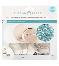 Metal Snap Fastener Button Press Refill Kit Create 18 Unique Large Buttons