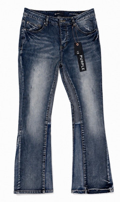 Purple Jeans Bootcut Blau Gr. 34 Schrittlänge 80 cm Denim Five-Pocket