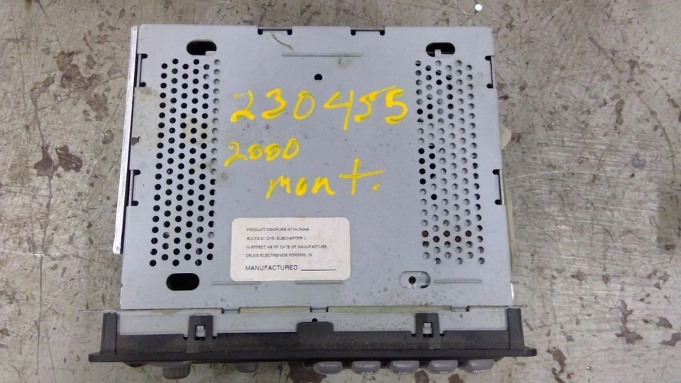 Audio Equipment Radio Opt U1P ID 10335224 Fits 01-04 AZTEK 609941 — 第 4/4 张图片