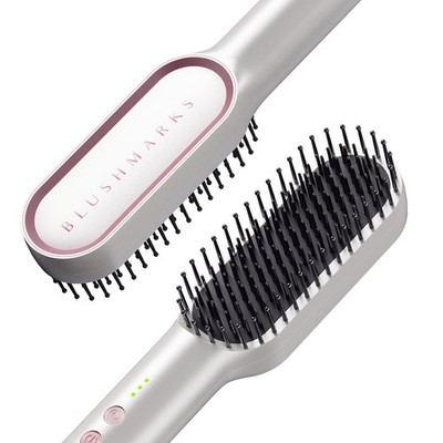 Hair Straightening Brush, Upgraded Negative Ionic Straightener Comb and Blow ...
