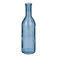 Mica Decorations Rioja Glasflasche - H50 X Ø15 Cm - Recyceltes Glas - Hellblau