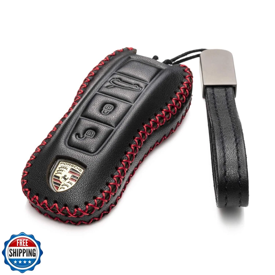 Vitodeco Cuero Genuino Inteligente Llavero Estuche Cubierta Protector con Llave de Cuero  Foto 2 de 4