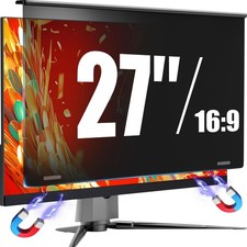 Magnetic Monitor Privacy Screen for 27 Inch Flat Computer 16:9 Aspect Ratio, 27i