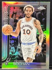 2025-2026 Topps Chrome Jeremy Sochan #239 Refractor - San Antonio Spurs