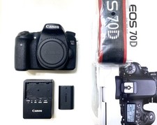 Canon EOS 70D DSLR Camera Shutter Count 28750 Box, Battery, Charger Strap