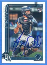 LOGAN DRISCOLL Signed/Autographed 2025 Topps RC Rookie Card #404 Rays w/COA a