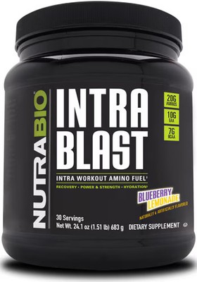 Worldwide 2 X NutraBio Intra Blast Blueberry Lemonade -- 24.1 oz