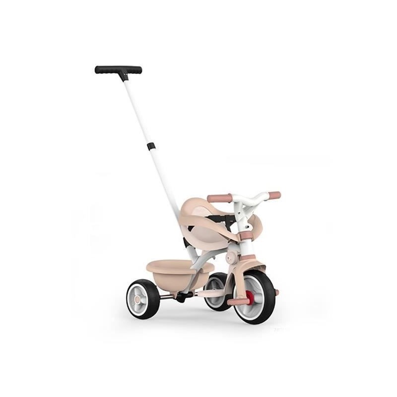 Tricycle Be Move Confort Rose SMOBY avec canne parentale réglable