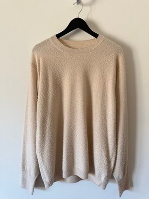 $1630 Maison Margiela Cashmere Crewneck Sweater - XL - Beige