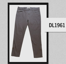 DL 1961 Jeans Florence Size 31 Ankle Mid Rise Charcoal Gray Cotton Medium Wash