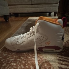 Jordan Air Jordan 6 Kids High-Top Sneakers Wh...