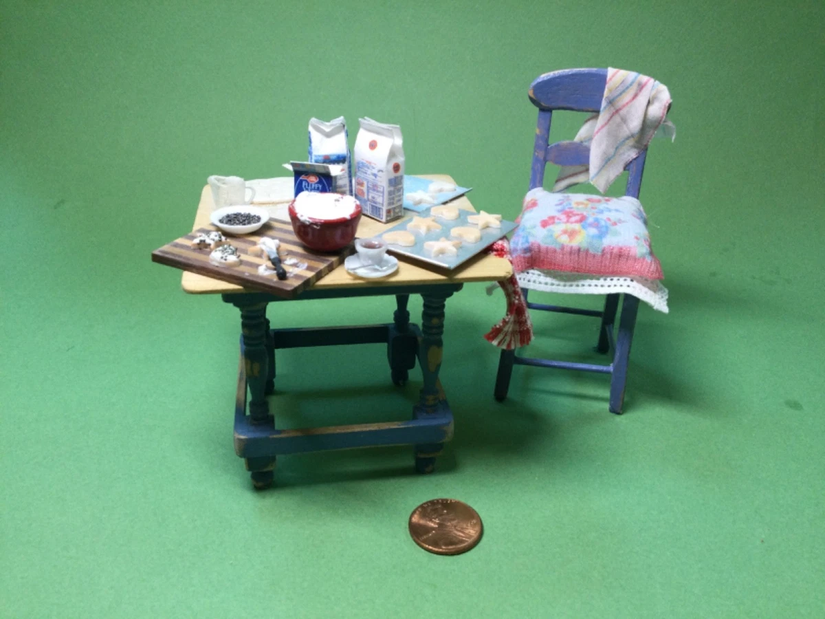 Silla De Comedor En Miniatura 1:12 De Madera – Mueble Para Casa De Muñecas, Decoración De Sala O Cocina, Tamaño 5.5x4.5x8.7 Cm