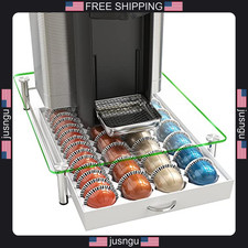 Vertuo Coffee Pod Holder 28 Large or 56 Small Capacity Sliding Drawer