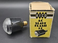 aico ac flash slave unit VINTAGE lamp bulb untested collectors BOX garage find