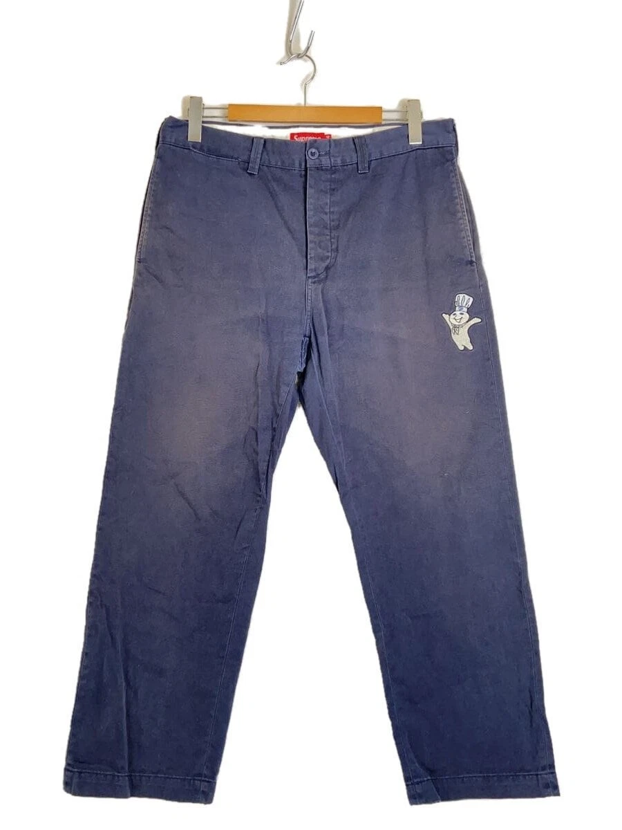 Pantalon Supreme bleu marine 34 occasion