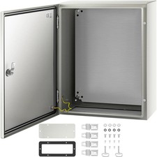 NEMA Steel Case, 20x16x8'' NEMA 4X Metal Electric Enclosure, IP66 Water  Dust