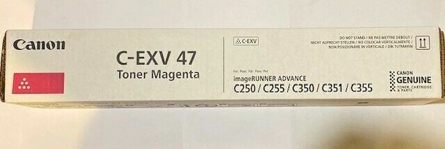 Toner C-EXV 47 MAGENTA compatible Canon C250 C255 C350 C351 C355 pour copieur de bureau
