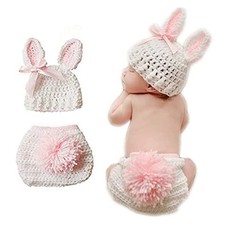 Baby Outfits Cute Crochet Knit Baby Jumpsuit Photography Props for 0-6 Month ...