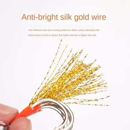 Gill Fish Swift Solid Ring Jigging Fishhook Freshwater Lure - Picture 10 of 12