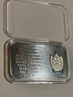 Good Luck Silver Bar in 10 Languages .999 Fine Silver  1 Troy Ounce , Rare