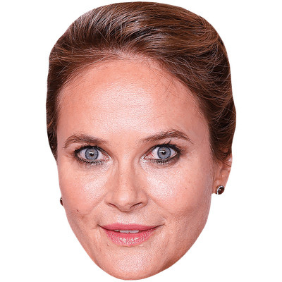 Rachel Blanchard (Hair Up) Promi Maske, flaches Kartengesicht, Kostüm Maske