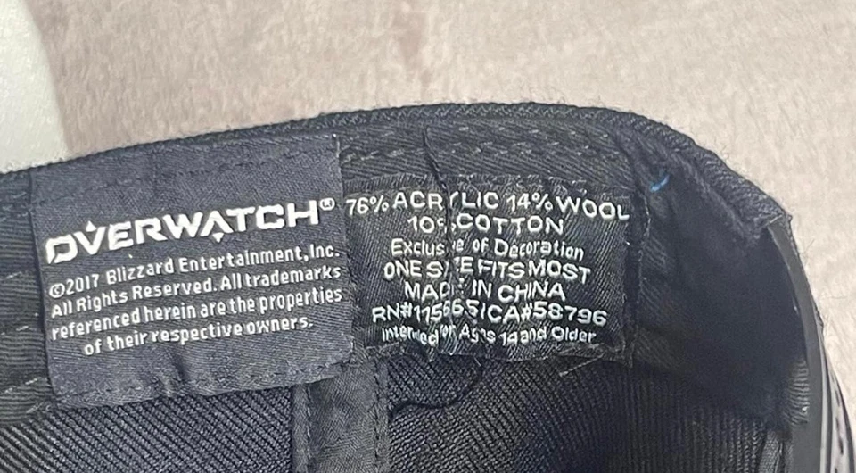 Gorra Overwatch Snapback negra Foto 3 de 3