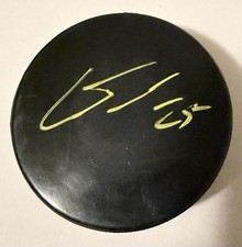CONOR TIMMINS SIGNED Sabres MAPLE LEAFS AUTOGRAPHED HOCKEY PUCK