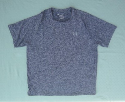 Under Armour Tech Tee Loose Heatgear Navy Marled T-Shirt Men Size XL (Chest 50'')