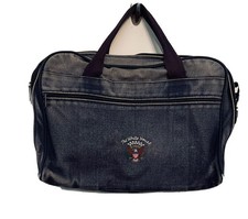 Vintage Denim Messenger Laptop Crossbody Shoulder Bag The White House USA Logo