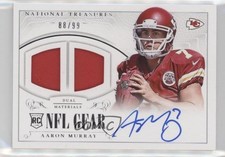 2014 Panini National Treasures Dual 88/99 Aaron Murray #RGS-AM Auto 9b4