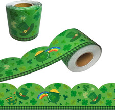 69 Feet Shamrock Bulletin Board Border St. Patrick's Day Border Decoration Irish