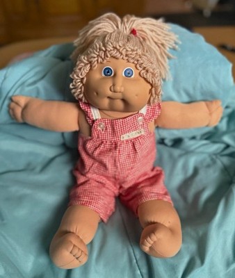 Vintage Cabbage Patch Kids Jesmar Spain Blonde Blue Eyes Xavier Roberts Doll